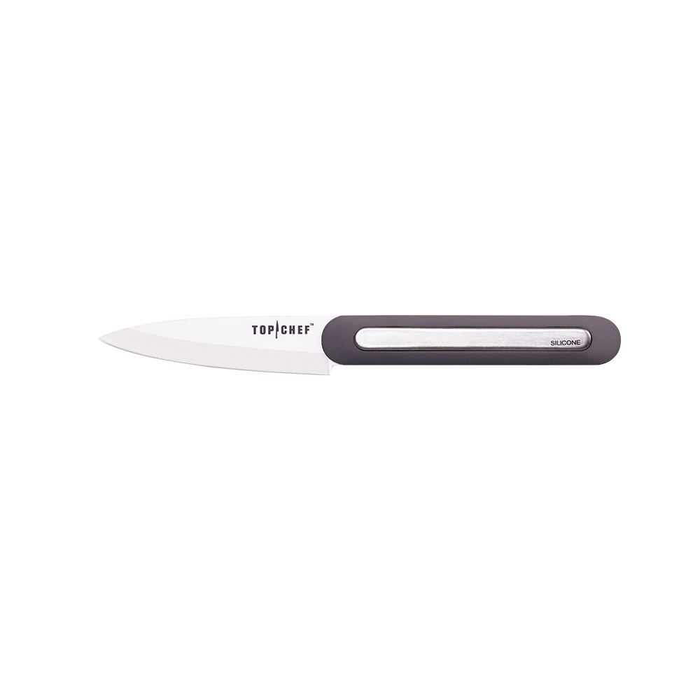 Ceramic paring knife with silicone handle