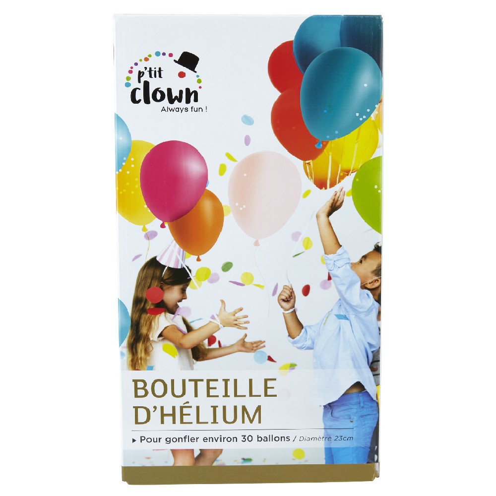 Disposable helium cylinder for 30 balloons