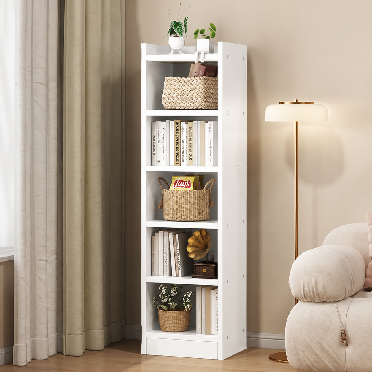 RAFT DRURI ME 5 NIVELE E BARDHE 30x24x152cm