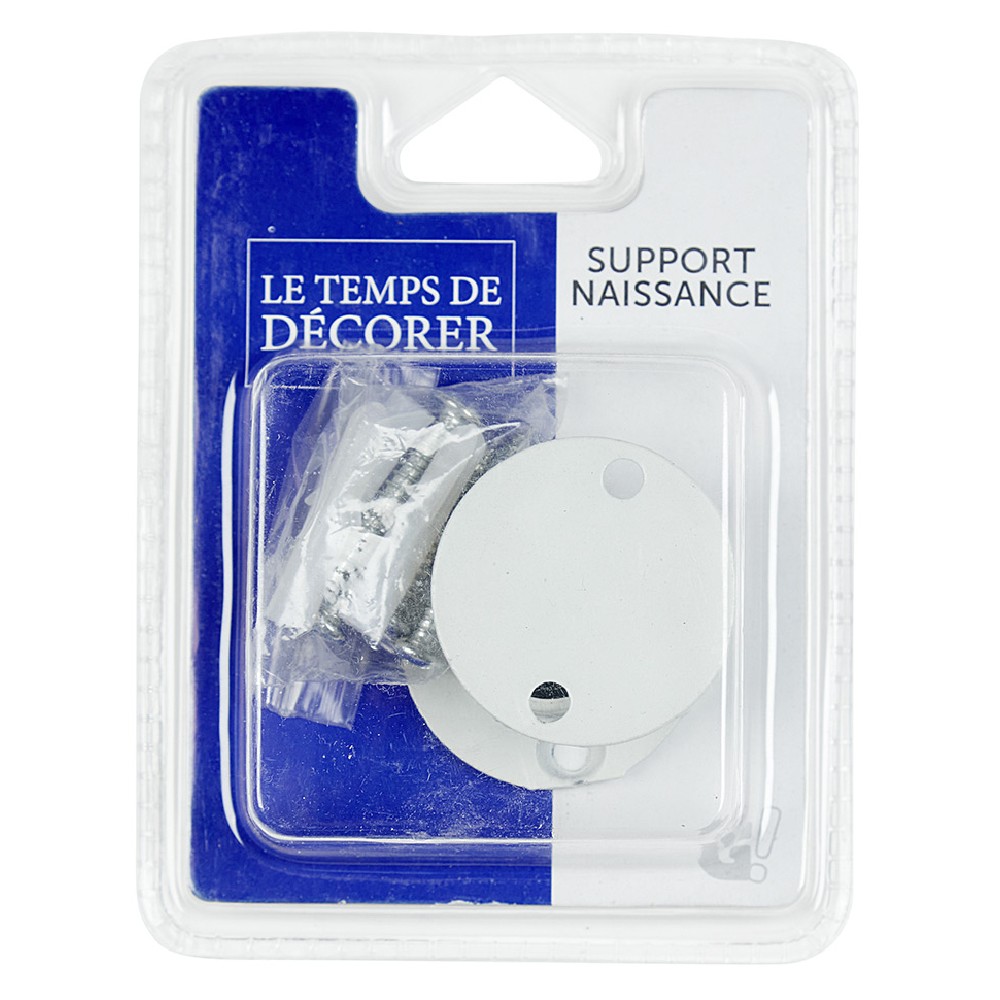 Birth support for rod x2 white metal