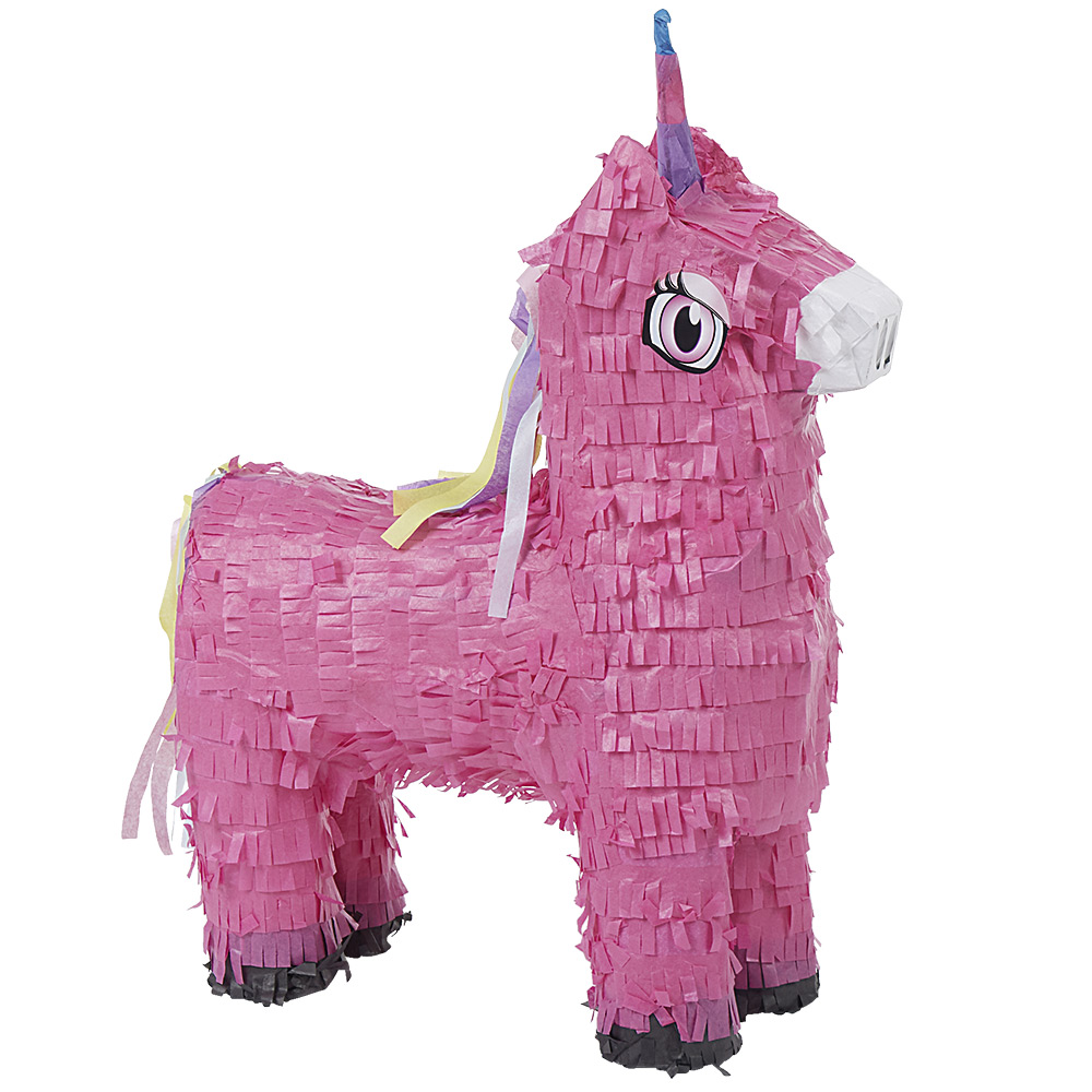 LAMA PIÑATA NJËBRIRËSH ROZË E BËRË NGA KARTONI