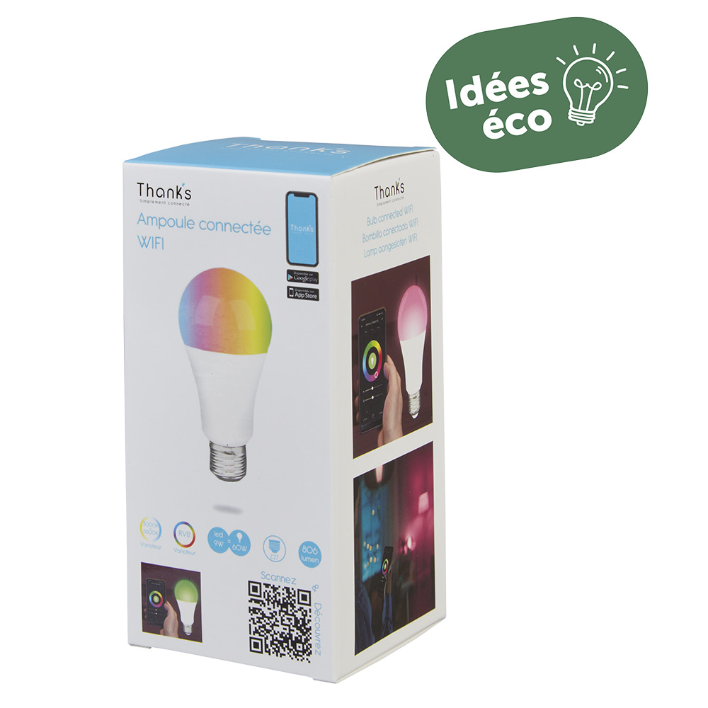 E27 60W Color Changing Connected LED Bulb