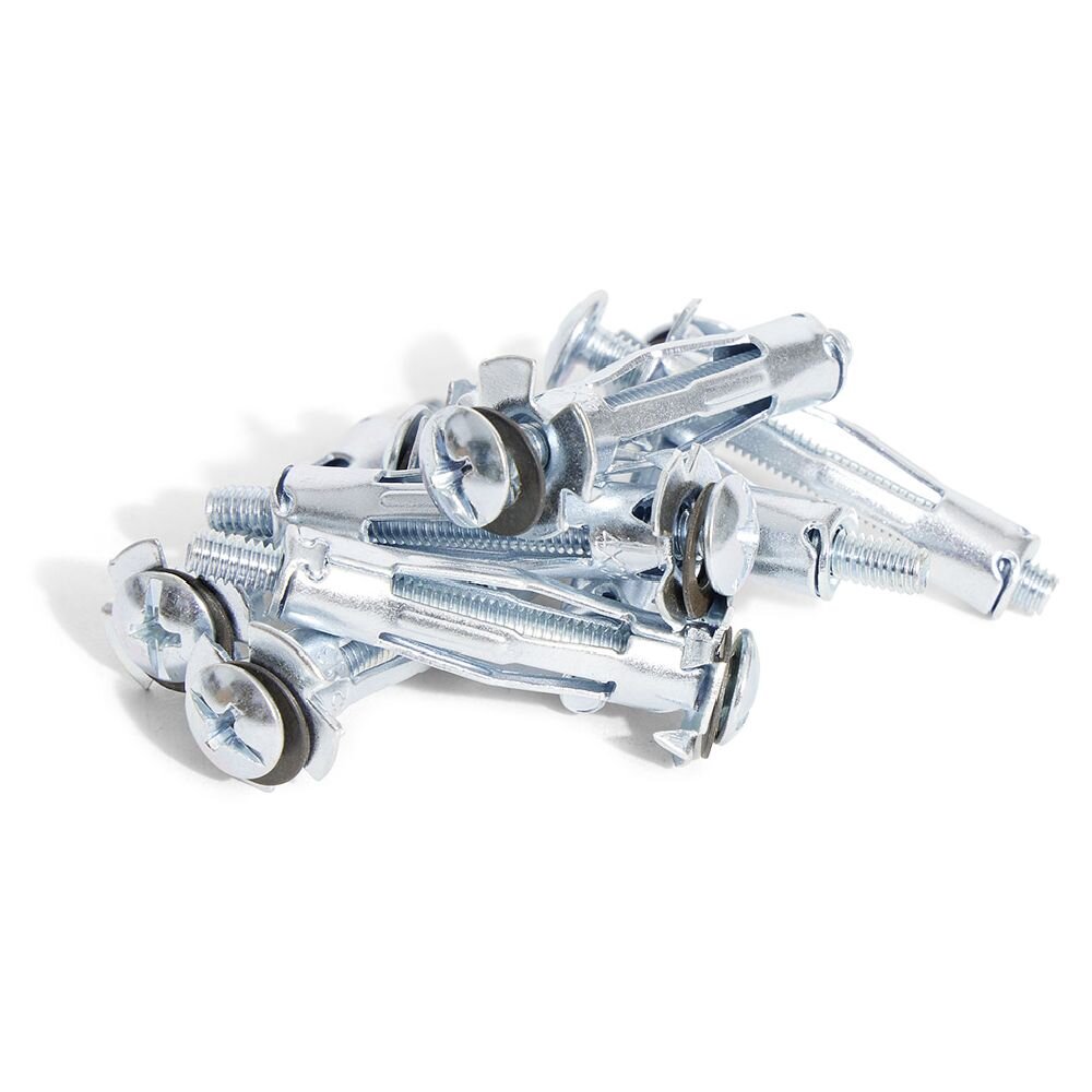 8 metal anchors for hollow materials with screws - Ø8x24 mm