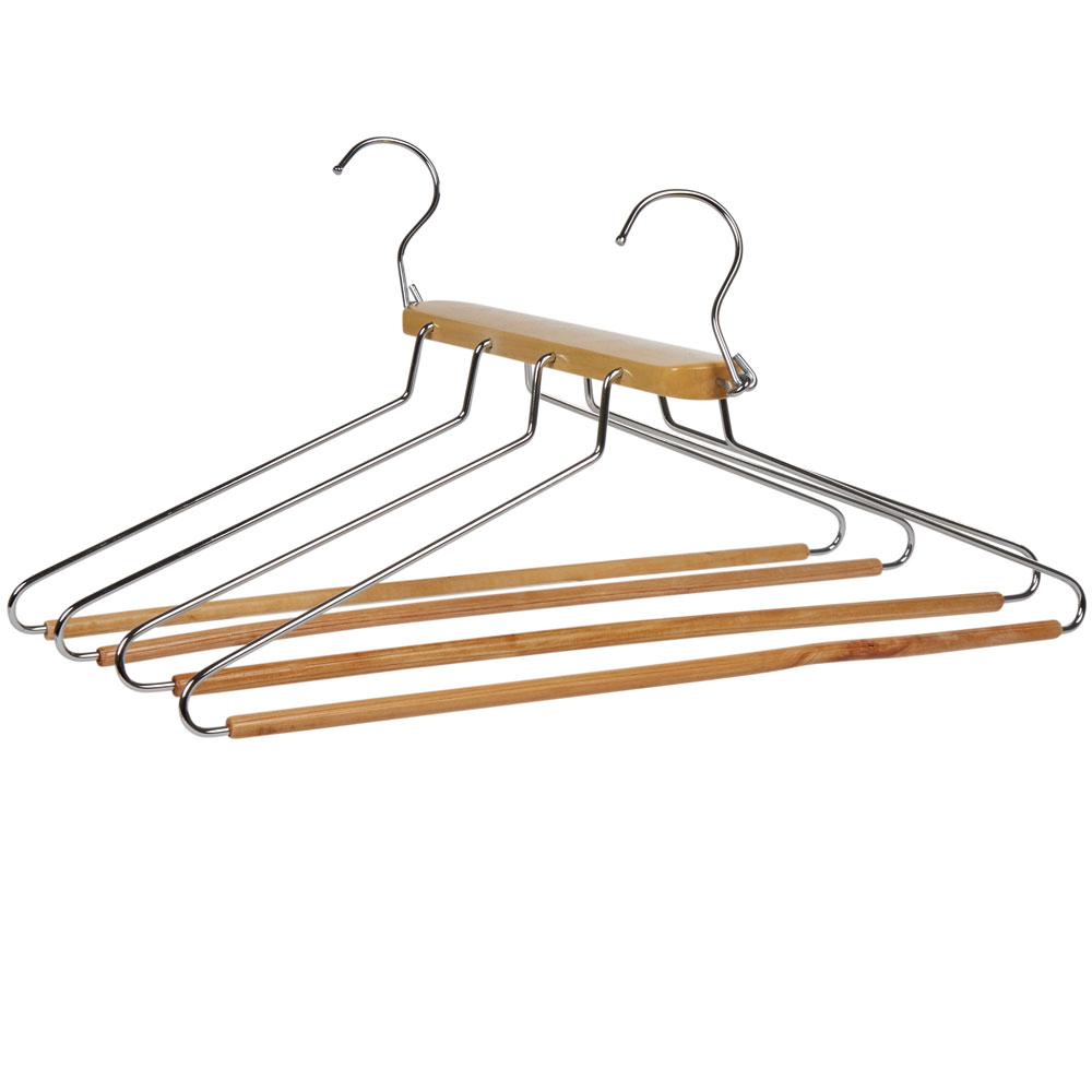 4-in-1 space-saving hanger