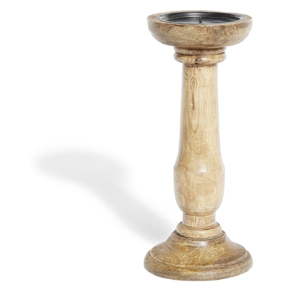BOUGEOIR BOIS H26CM MR