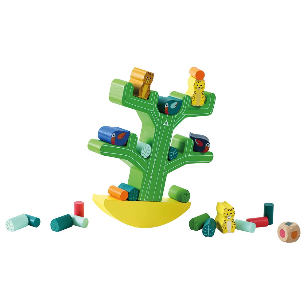 Wooden Animal and Shape Swing Tree Game