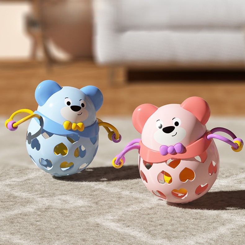 Lodër muzikore për bebe me bateri në dizajn arushi