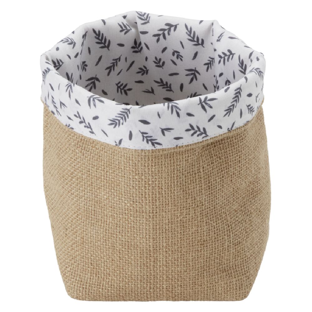 Jute basket 12x12xH.16 cm