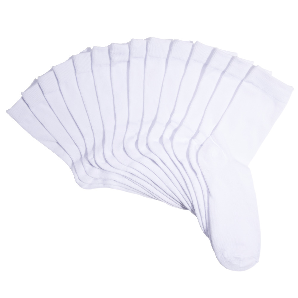 Pack of 7 pairs of long cotton and polyester socks - 3 colors