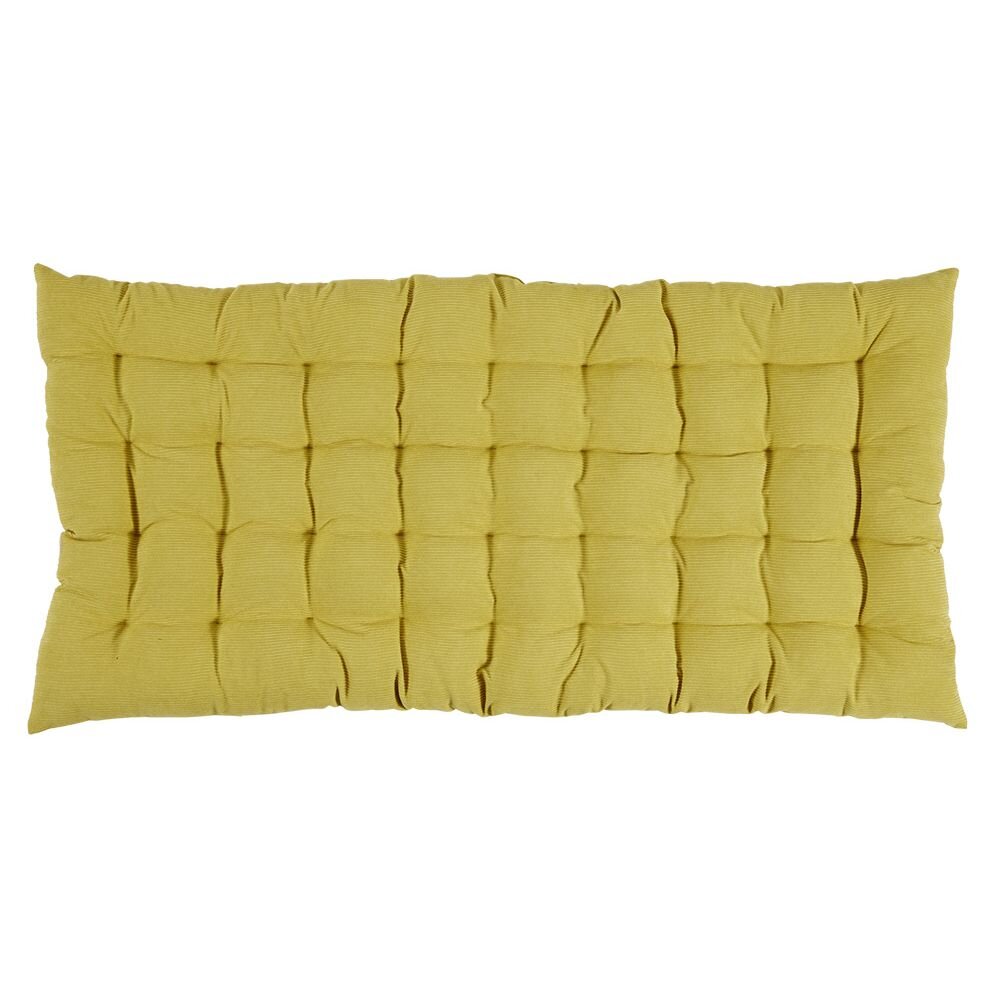 Corduroy floor mattress 120x60cm yellow