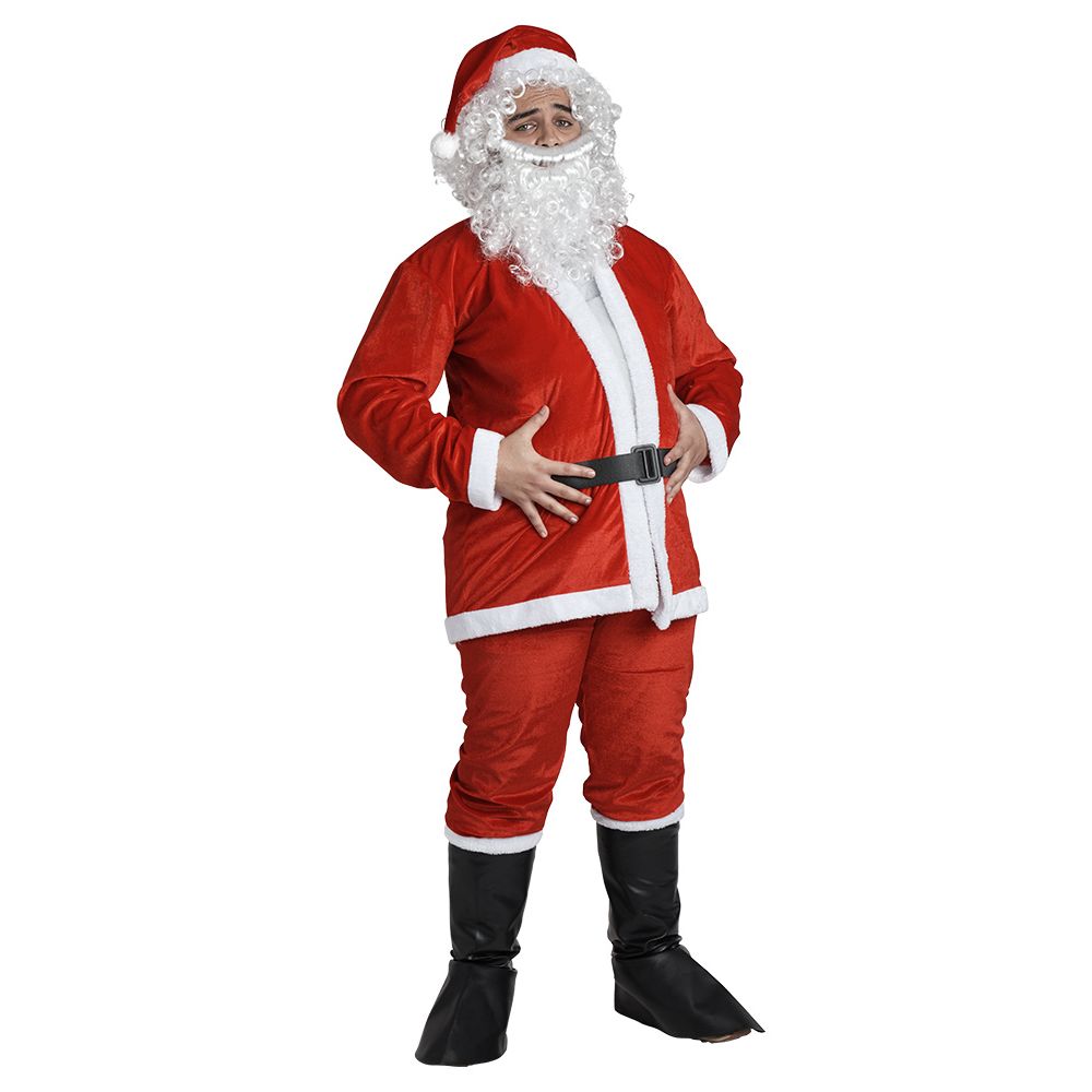 KOSTUMI I SANTA CLAUS 7 COPË NË KADIFE