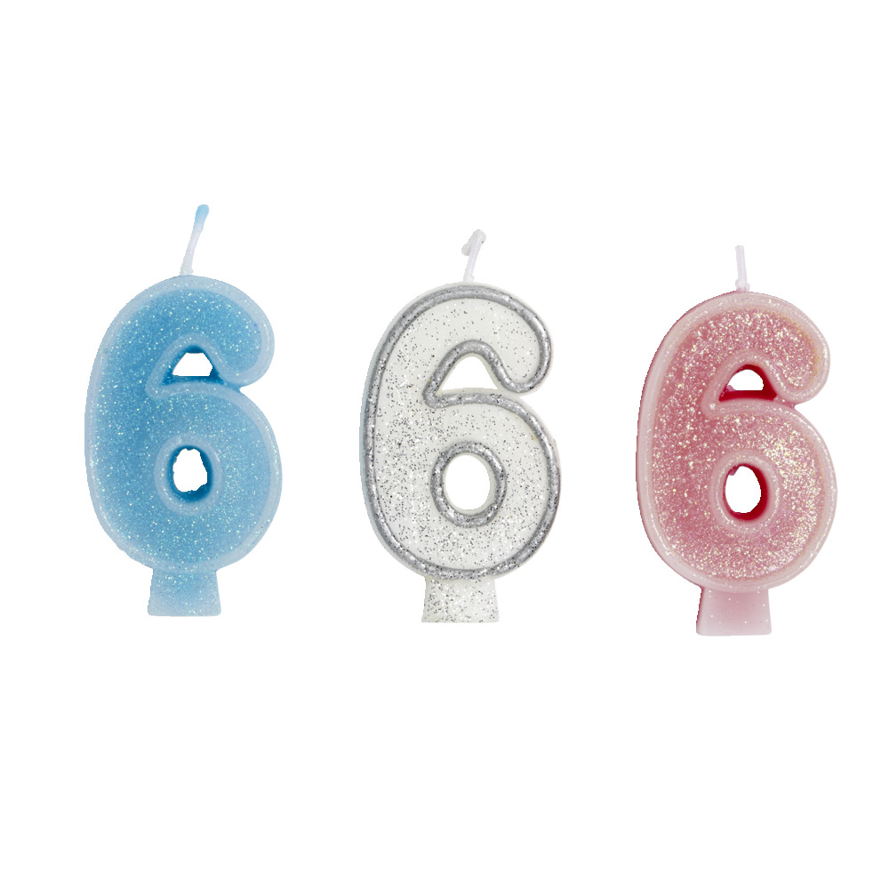 Birthday candle number 6