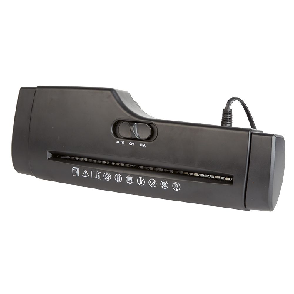 Black portable document shredder