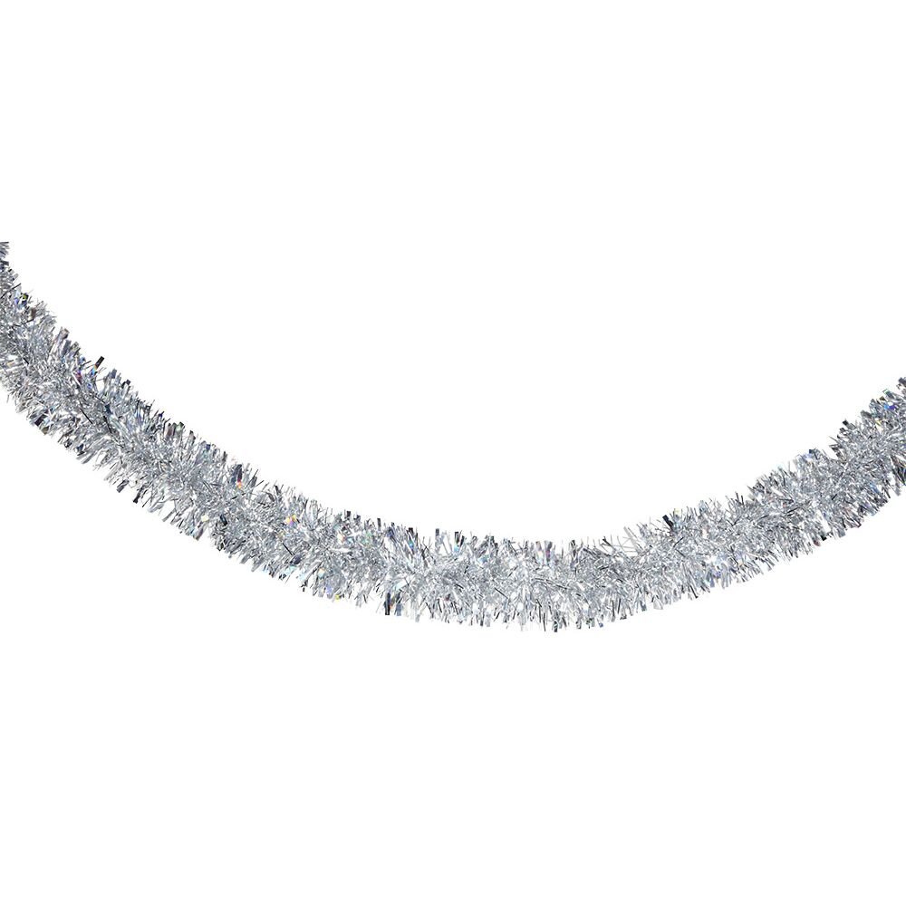 ARTIKUJ FESTIV SHIRIT DEKORATIV NGA PLASTIKA DHE METALI PER FESTA L180X12CM ARGJEND
