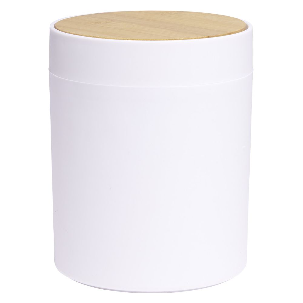 KOSH I RRUMBULLAKËT I BARDHË METALIK NGA PAMBUKU Ø13.7XH17.3CM 2.5L | 604900