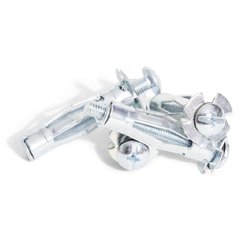 4 metal anchors for hollow materials with screws - Ø11x36 mm