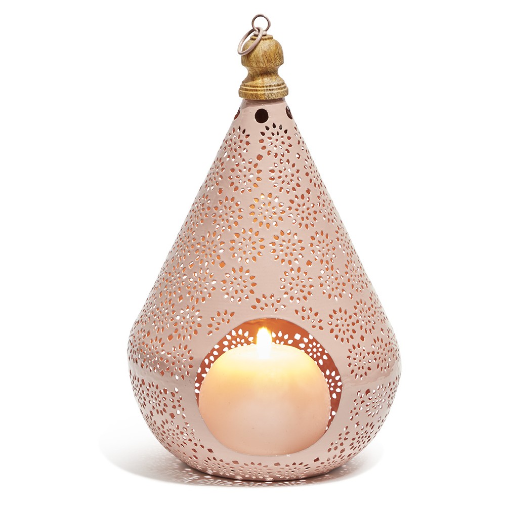 2 in 1 metal lantern tea light holder