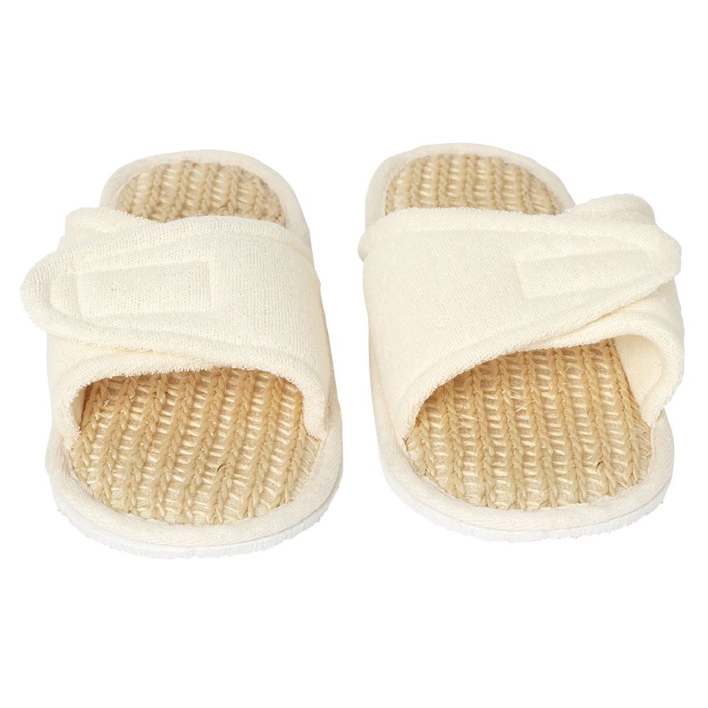 Linen spa slippers