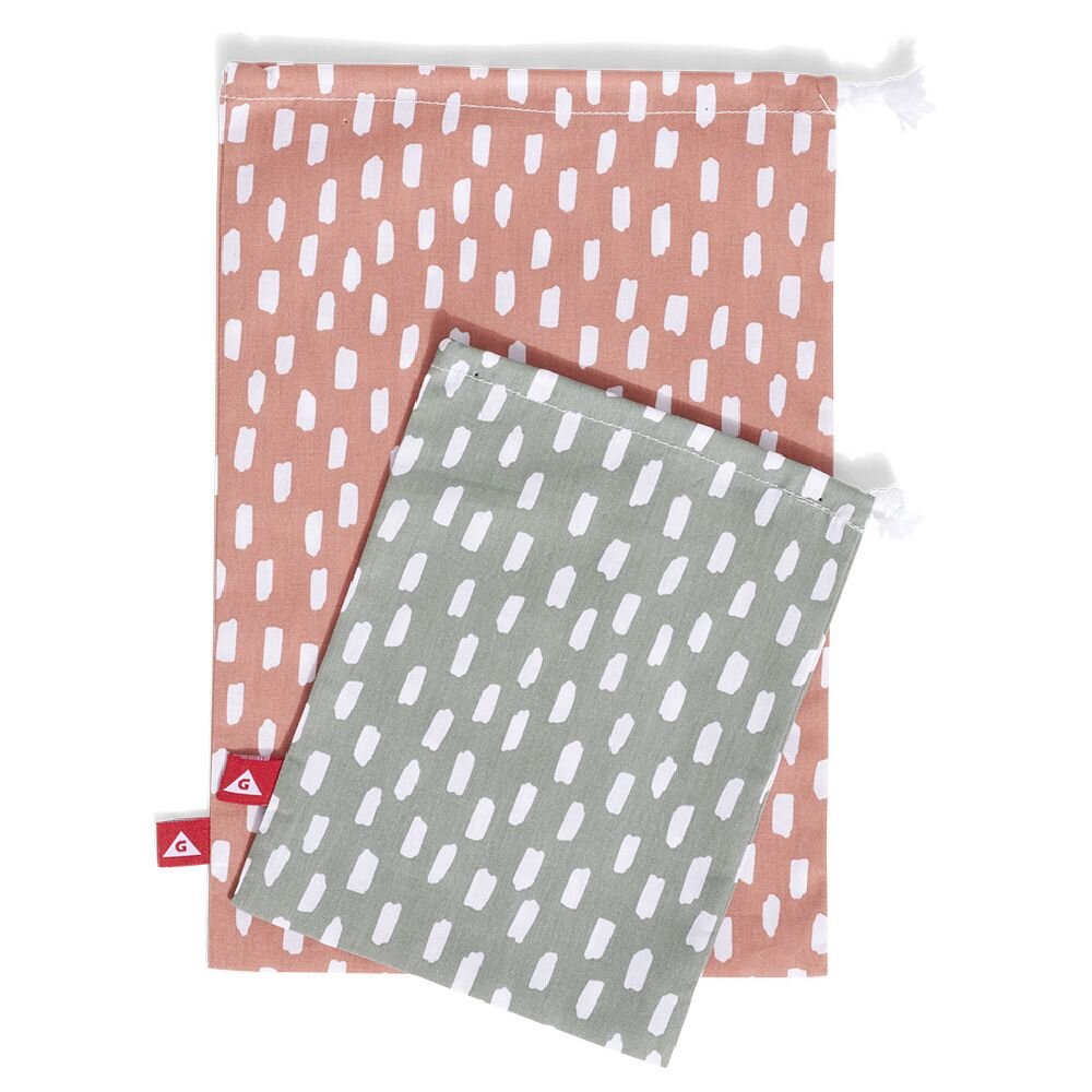 ÇANTE DHURATASH PREJ PAMBUKU E RIPËRDORSHME X2 - 15X20CM DHE 20X30CM