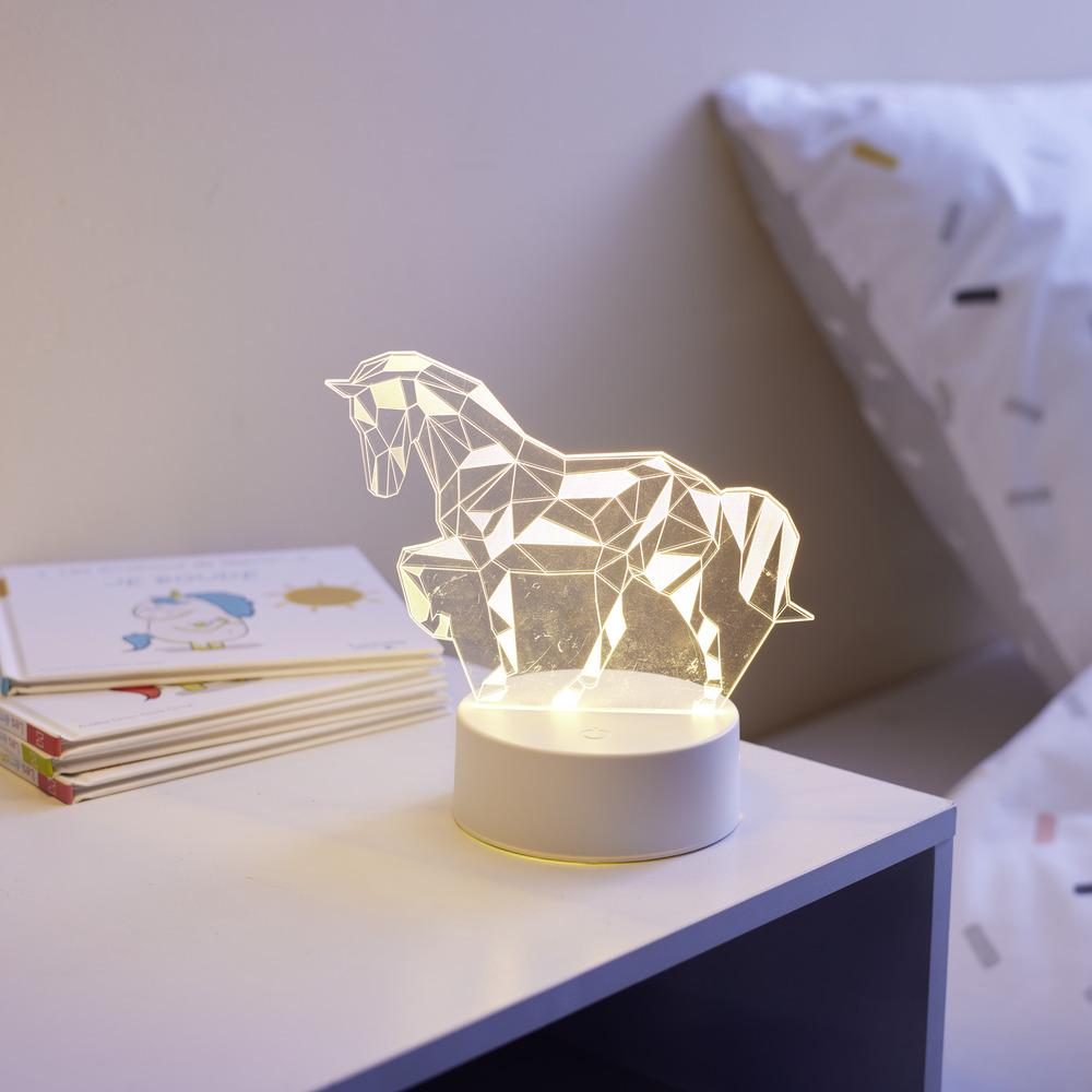 LAMPE 3D LED NE STIL ORIGAMI, NE FORME KALI 16x9.8xH15.5CM