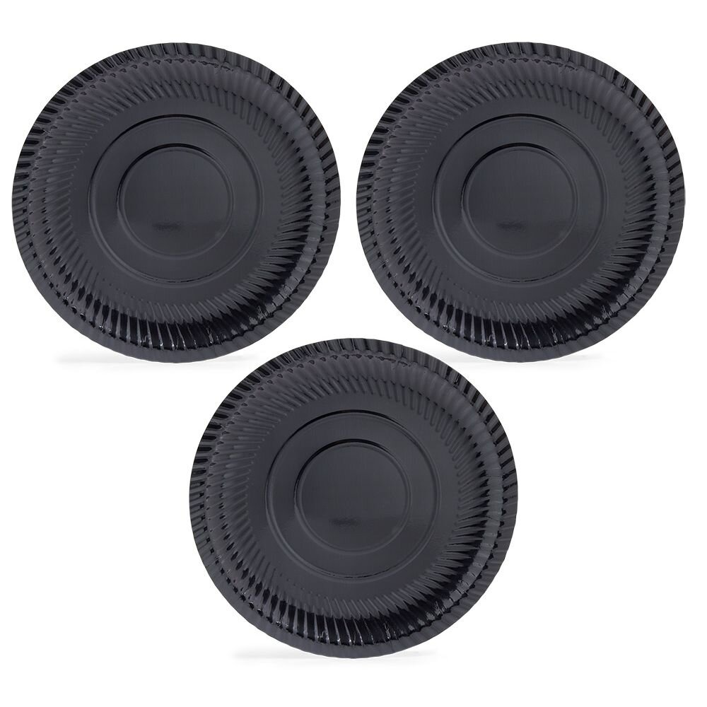 Black cardboard presentation tray x3