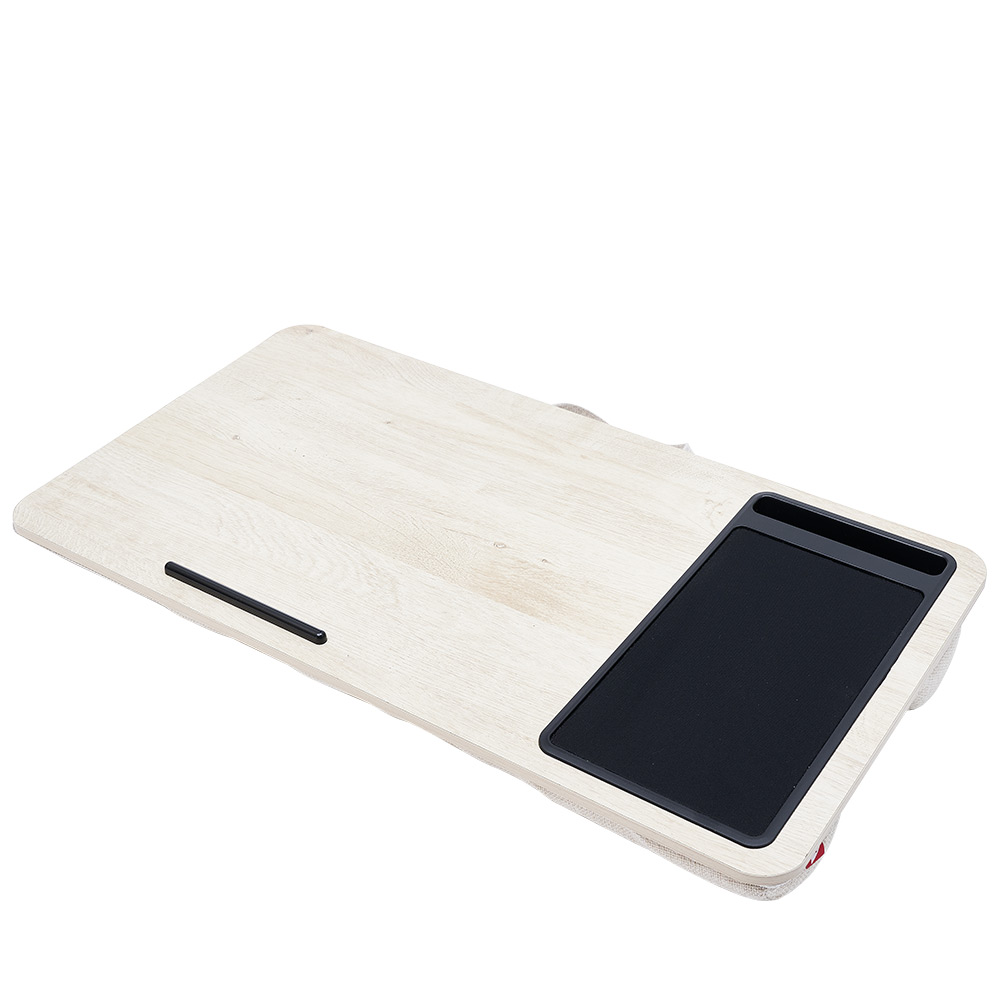 Beige wooden portable laptop stand 57x30xH5cm