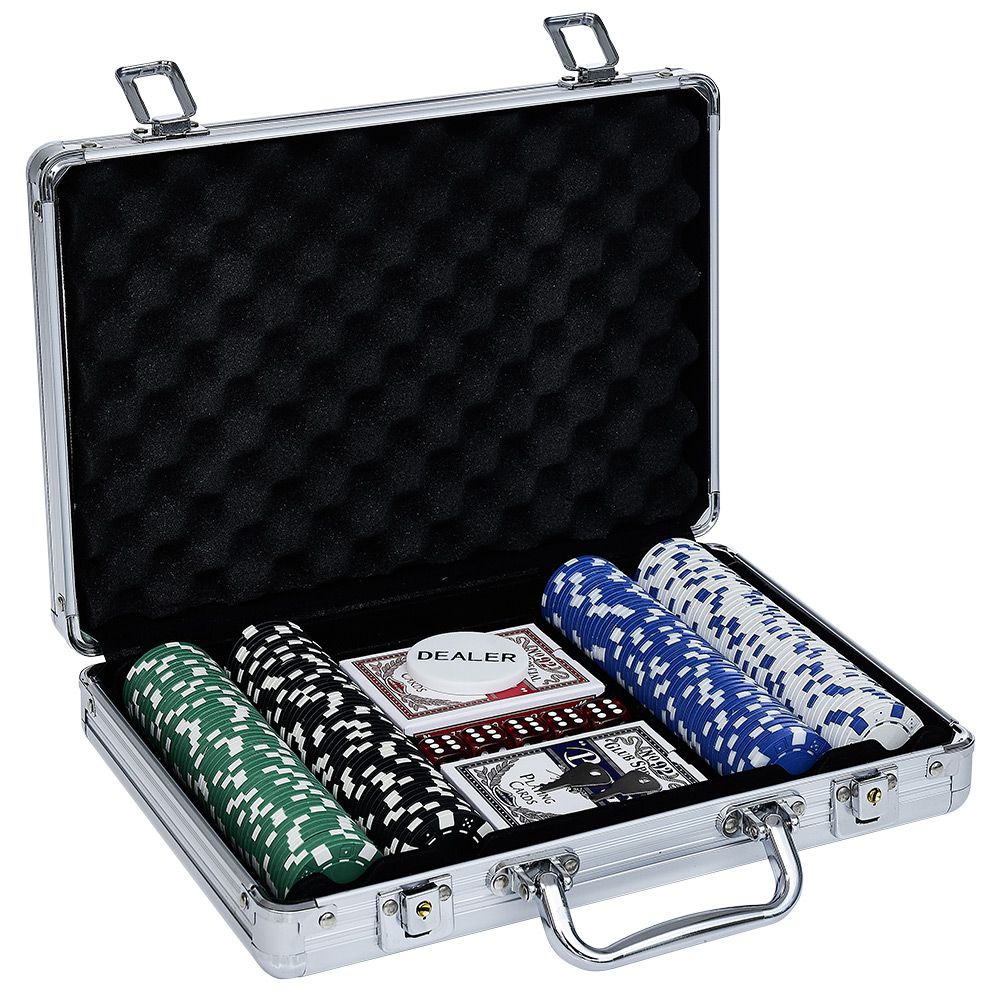 Aluminum poker case 200 chips