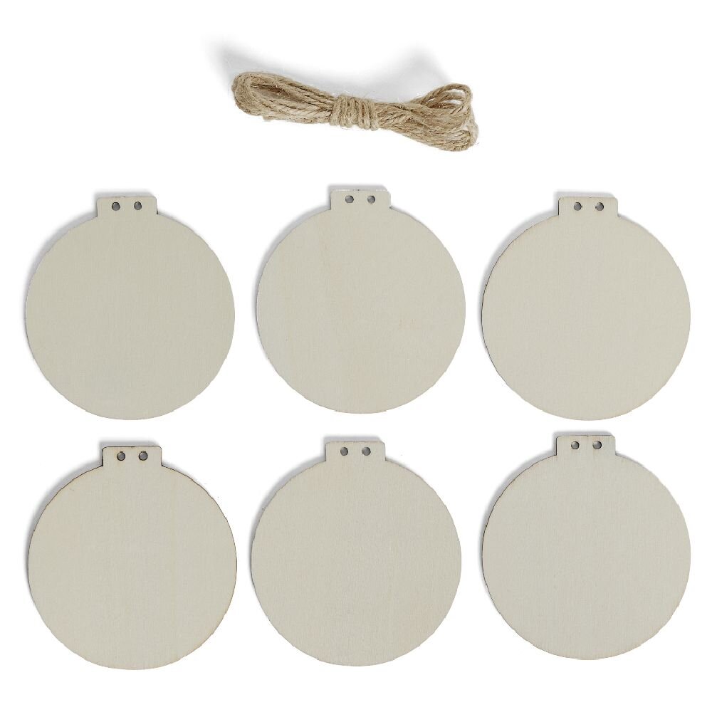 1.5m wooden flat ball rope garland to decorate