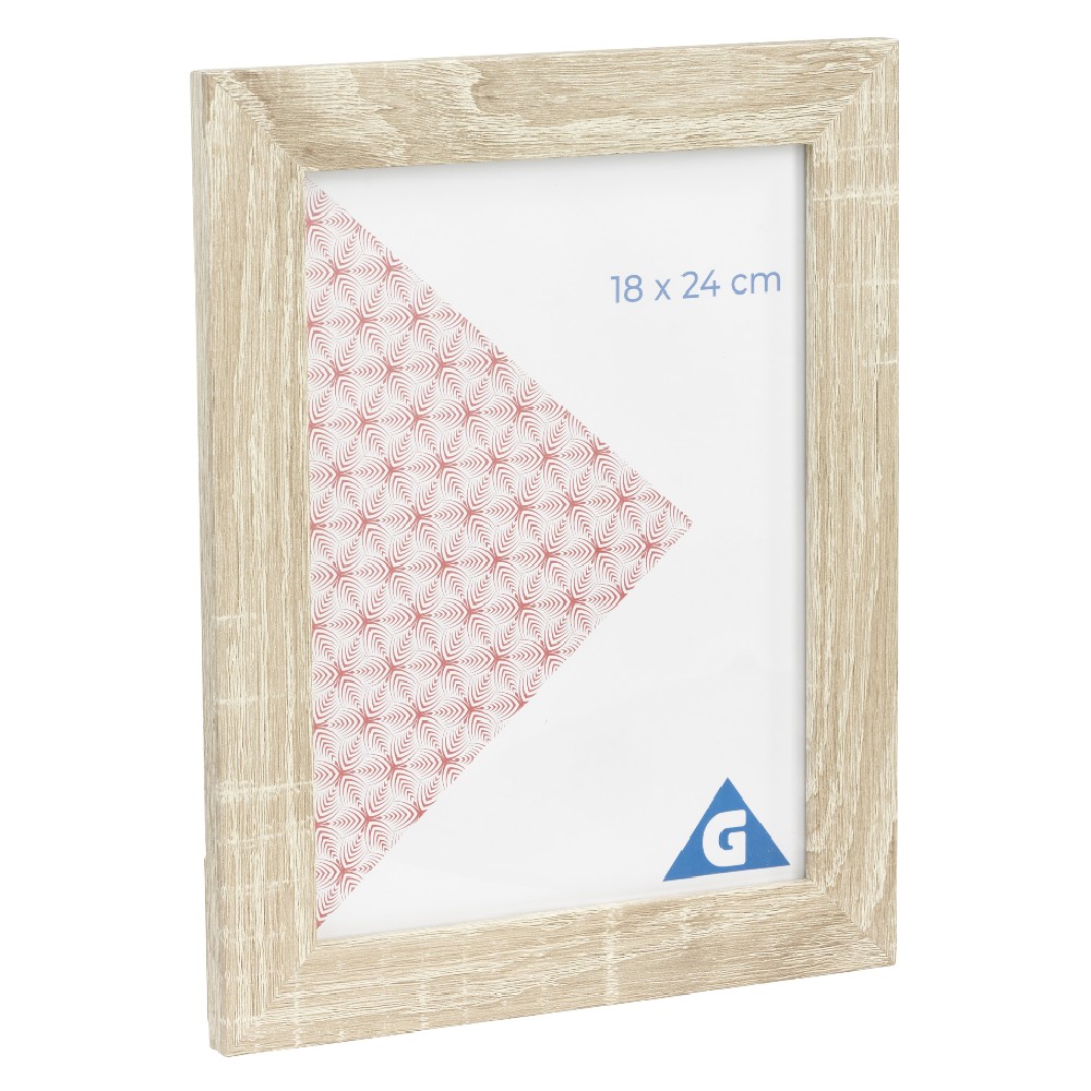 23x29cm whitewashed wood photo frame for 18x24cm photo